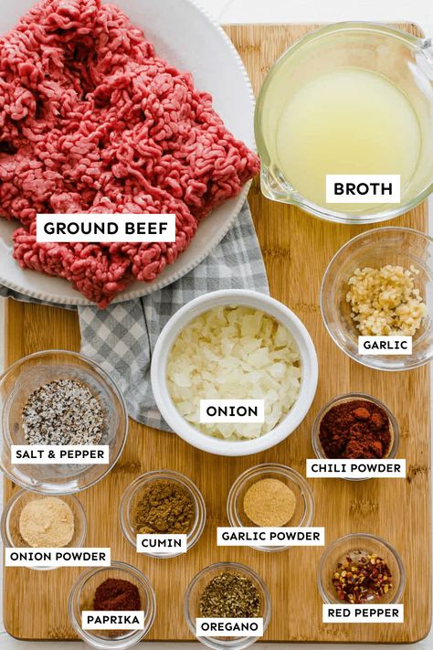 Ground Beef For Tacos Recipe, Taco Beef Seasoning, Mince Taco Recipe, Tacos Ground Beef Recipe, Best Tacos Ground Beef, Minced Beef Tacos Recipes, Nachos Meat Recipe, Chipotle Ground Beef Recipe, Homemade Ground Beef Tacos