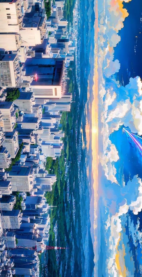 Anime City Wallpaper iPhone: Immerse Yourself in Urban Beauty Anime City Wallpaper Iphone, Architecture Wallpaper Iphone, Anime City Wallpaper, City Wallpaper Iphone, City Wallpapers, Best Wallpaper Hd, Urban Beauty, Anime City, Architecture Wallpaper