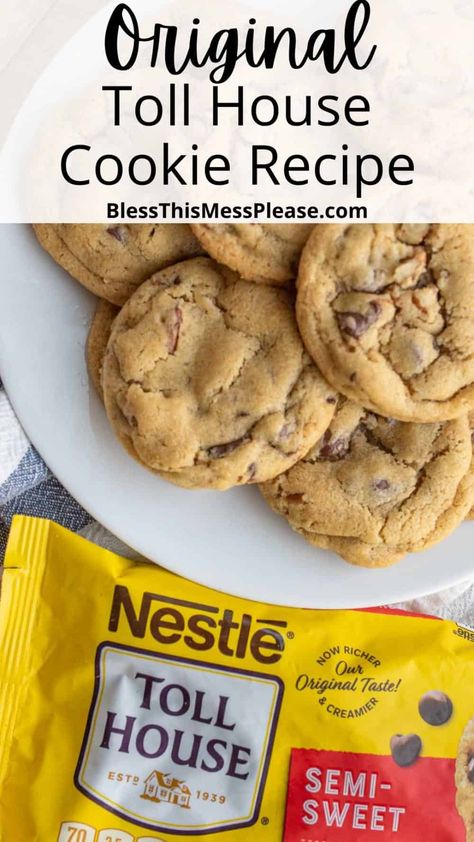 Original Toll House Cookie Recipe, Toll House Cookie Recipe, Nestle Tollhouse Chocolate Chip Cookies, Nestle Chocolate Chip Cookies, Tollhouse Cookie Recipe, Tollhouse Chocolate Chip Cookies, Tollhouse Cookies, Toll House Chocolate Chip, Popular Cookies