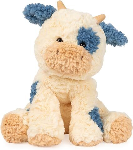 Amazon.com: GUND Cozys Collection Cow, Stuffed Animal for Ages 1 and Up, Spring Decor Plush Toy, Cream/Blue, 10” : Everything Else Cow Stuffed Animal, Cute Easter Bunny, Kawaii Plush, Hello Kitty Plush, Cute Stuffed Animals, Plush Animals, Sensory Toys, Plush Dolls, Soft Toy