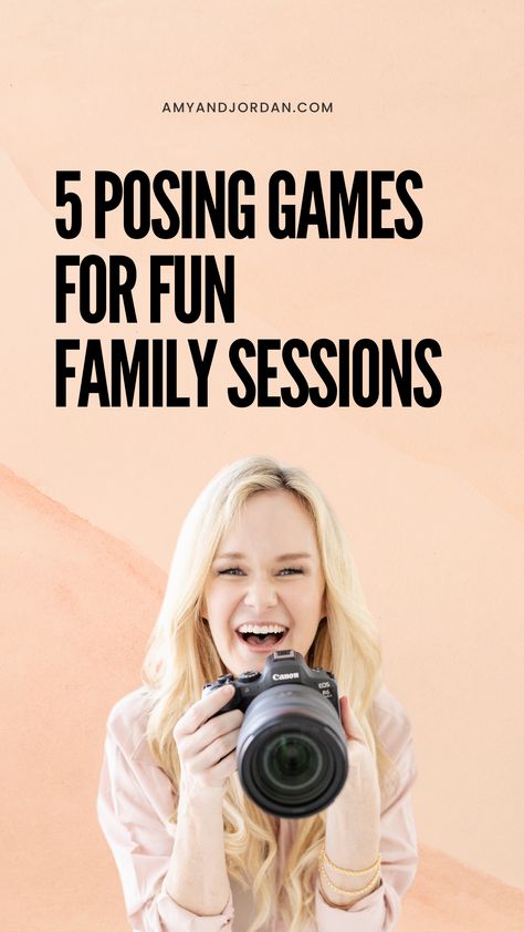 Do you photography families? Use these five posing games at your next family session to create images your clients will LOVE! 9 People Poses, Family Poses Photography Outdoors, 7 People Poses Photo Ideas, Fun Family Poses For Pictures, Easy Picture Poses, Family Photo Session Prompts, Family Portrait Poses For 7, Family Photos Of 5 Photography Poses, Family Photo Poses 6 People