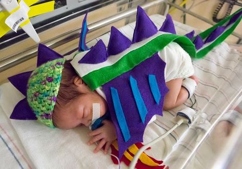 Nicu Costumes, Happy Halloween Quotes Funny, Nicu Halloween, Nicu Crafts, Happy Halloween Quotes, Dino Costume, Halloween Costumes 2016, Preemie Clothes, Hospital Gifts