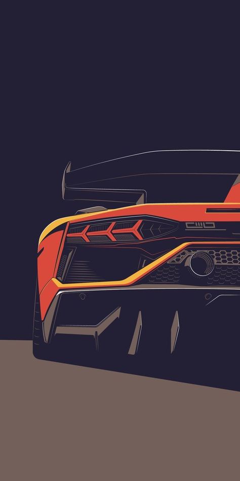 HD Wallpaper iphone Automotive Art Wallpaper, Lamborghini Art, Car Hd Wallpaper, Car Iphone Wallpaper, Mobile Phone Wallpaper, Automotive Illustration, Sports Car Wallpaper, Jdm Wallpaper, Car Hd