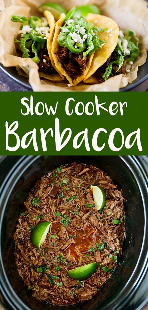 Slow Cooker Barbacoa, Barbacoa Recipe, Crock Pot Recipes, Mexican Spices, Crockpot Dishes, Delish Recipes, Crockpot Recipes Slow Cooker, Crock Pot Cooking, Food Blogs