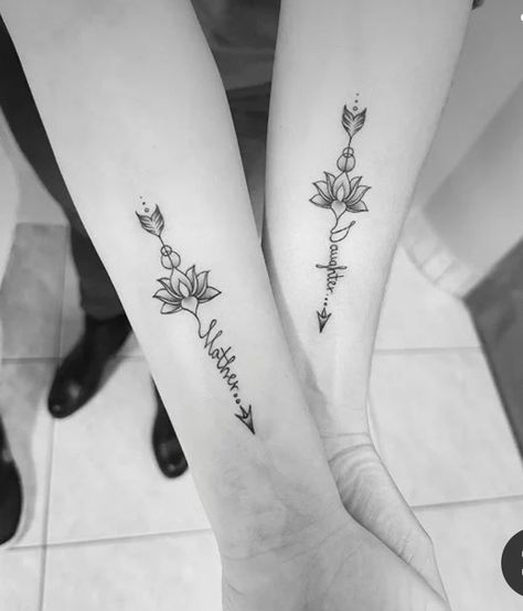 Lol Sis Big Sis Tattoo, Mother N Daughter Tattoos Ideas, Matching Tattoos Mother Daughter Black, Mother Daughter Arm Tattoos, Tattoo Ideas Matching Mother Daughters, Unique Matching Tattoos Mother Daughters, Tattoo Ideas For Mom And Daughter, Daughter Mother Tattoos, Matching Mother Daughter Tattoos Meaningful