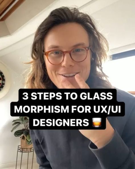 Amit yogiraj’s Instagram post: “🥃 3 steps to glassmorphism for UX/UI Designers 🔁 @zanderwhitehurst ▶️ @uxmaniac --- ⁣ ⁣ 1. 🏳 Create a white rectangle on a linear…” Glassmorphism Web Design, Glassmorphism Ui, Radial Background, Solid White Background, Ui Developer, Background Blur, Beauty App, Blur Effect, White Rectangle