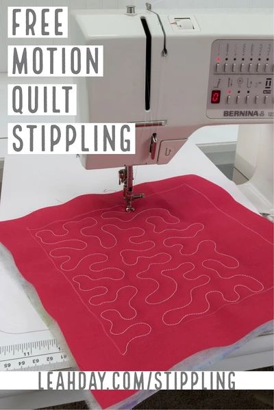 Stippling Tutorial, Walking Foot Quilting Designs, Quilting Stitch Patterns, Quilting Methods, Walking Foot Quilting, How To Quilt, Free Motion Designs, Sewing Machine Quilting, Free Motion Quilting Patterns