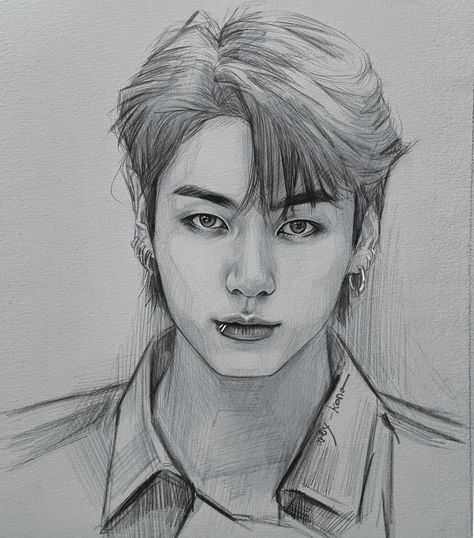 Human Sketch, Pencil Sketch Images, Cool Pencil Drawings, My Fantasy World, Art Tools Drawing, Kpop Drawings, Easy Drawings Sketches, Art Drawings Sketches Creative, Bts Drawings