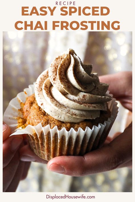 The absolutely quickest way to add jazz hands to your baked goods! This Easy Chai Frosting comes together in minutes and is perfect for cupcakes, cookies and cakes. Using all pantry staples you will be dazzled (promise) with how this simple spiced chai buttercream elevates your sweet desserts! xo Frosting Recipe For Cupcakes, Chai Buttercream, Chai Frosting, Recipe For Cupcakes, Spiced Buttercream, Spiced Chai, Jazz Hands, Cookies And Cakes, Single Layer Cakes