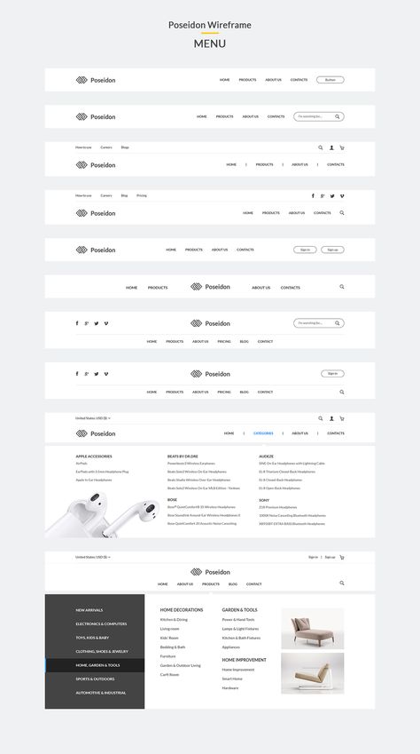 Menu Bar Design Website, Nav Bar Design Website, Nav Bar Design, Web Menu Design, Website Menu Design, Webpage Design Layout, Web Header, Ui Ux 디자인, Website Menu