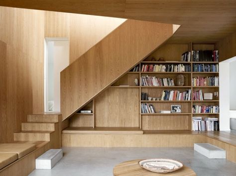 Danish Summer House, Bedroom Idea, Stair Storage, Design Del Prodotto, Under Stairs, Aarhus, Staircase Design, Stairs Design, Built Ins