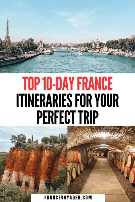 Map Of France Travel, 2 Weeks In France Itinerary, 10 Days In France Itinerary, France Itinerary 10 Days, 10 Days In France, Normandy Itinerary, France Travel Itinerary, France Bucket List, France Honeymoon