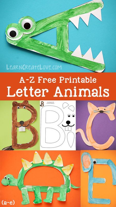 Letter Animals, Preschool Letter Crafts, Letter Crafts, Alphabet Activities Preschool, Preschool Letters, Alphabet Preschool, Preschool Lessons, Letter A Crafts, Kids Learning Activities