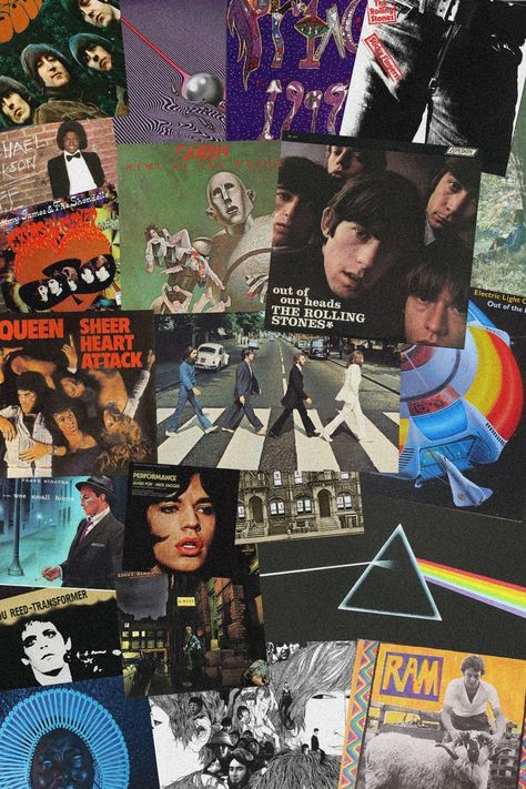 albums from the 60s en 70s wallpaper + some modern albums and a Frank Sinatra album from 1950 Retro Stripes Wallpaper, Wallpaper Musik, Rock Collage, 60s Wallpaper, Album Wallpaper, Classic Rock Albums, Rock Album Covers, Free Computer, Retro Art Prints