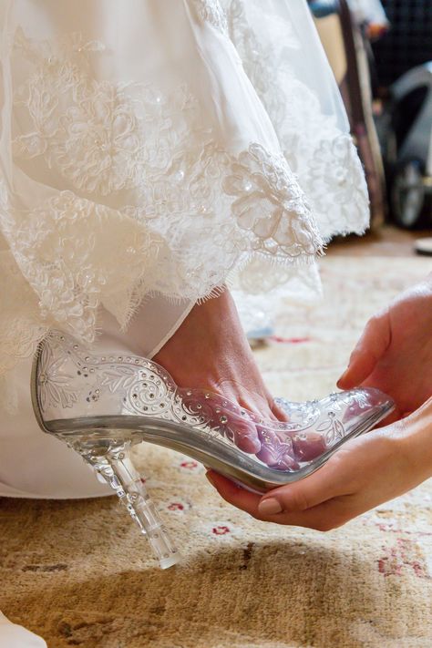 My wedding shoes, Dolce and Gabbana.  #weddingshoes Glass Wedding Shoes, Wedding Shoes Clear, Glass Slippers Wedding Shoes, Glass Slipper Cinderella Wedding Shoes, Fairytale Wedding Shoes, Glass Slipper Wedding Shoes, Princess Wedding Shoes, Christian Louboutin Store, Cinderella Wedding Shoes