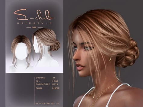 The Sims Resource - Updo hairstyle(Sujin 010722) UPDATE 100722 Sims4 Male Alpha Hair, Sims 4 Cc Sims File Share, Sims 4 Cc Braids Hairstyles, Sims 4 Cc Hairstyles Alpha, Sims 4 Cc Formal Hair, Sims 4 Cc Hair Alpha Updo, Updo Sims 4 Cc, Sims 4 Cc Claw Clip Hair, Simpliciaty Sims 4 Cc Hair