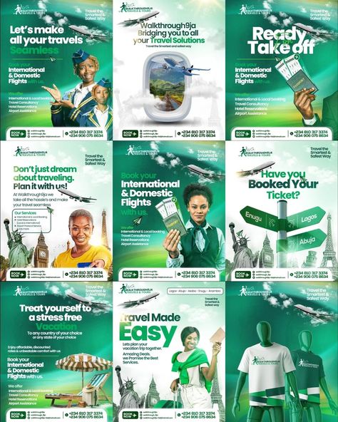 Social Media Design for WALK THROUGH 9JA The Number one Travel Agency 🎯🎯🎯 . . . . . . . . . Let us handle your Designs . . . . #socialmedia #travel #fleyer #theairport #air #designers #designers #designinspiration Travel Company Social Media Post, Social Media Post Layout Design, Social Media Design Canva, Social Media Post Travel Agency, Travel Agency Posts Ideas, Travel Social Media Posts Design, Travel Agency Social Media Design, Welcome Social Media Post, Travel Agency Social Media Posts