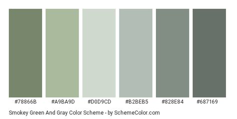 Grey Green Pallet Colour Palettes, Neutral Green Color Palette Hex Codes, Canva Color Palette Codes Green, Color Pallete Green, Green And Grey Color Scheme, Green Hex Codes, Green Color Names, Grey Palette, Hex Color Palette