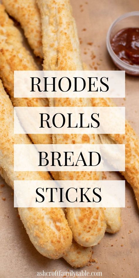 Rhodes rolls breadsticks. Frozen Rolls Recipes, Rhodes Bread Dough Recipes, Frozen Bread Dough Recipes, Rhodes Rolls Recipes, Rhodes Bread Dough, Cheese Breadsticks, Rhodes Recipes, Breadsticks Easy, Rhodes Bread