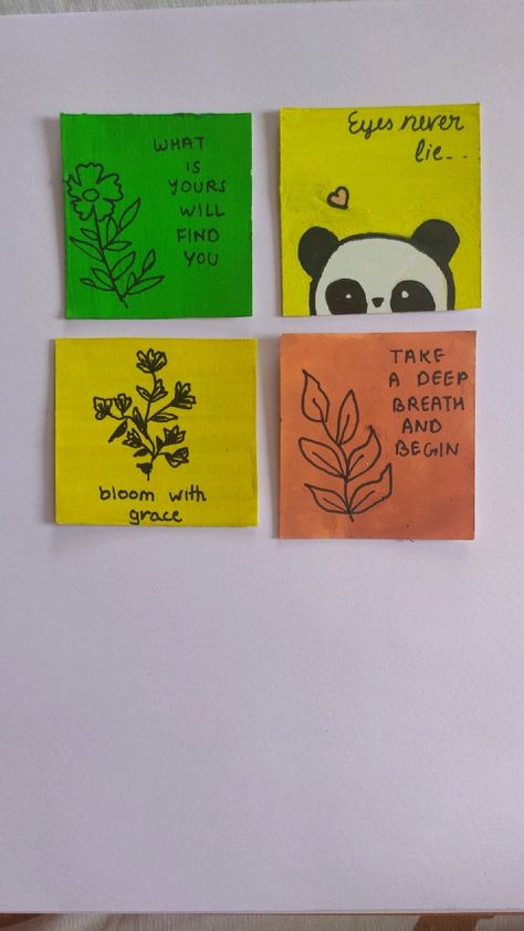 Quotes For Hostel Room, Sticky Note Birthday Ideas, Painting For Study Table, Doodles For Room Decor, Sticky Notes Wall Decor Aesthetic, Sticky Note Art Wall, Study Table Sticky Notes Ideas, Study Table Wall Decor Quotes, Aesthetic Sticky Notes Ideas