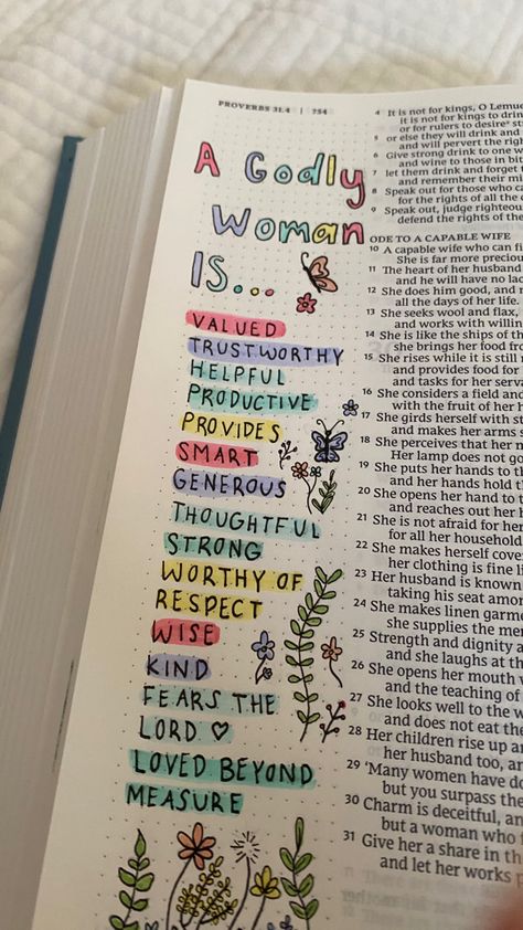 Cute Things To Do In Your Bible, Bible Verse Self Worth, New Testament Cover Page, Proverbs 31 Bible Journaling Art, Christian Journal Ideas Aesthetic, Bible Notes For Boyfriend, Bible Asethic Picture, Ways To Decorate Your Bible, Things To Write In Your Bible