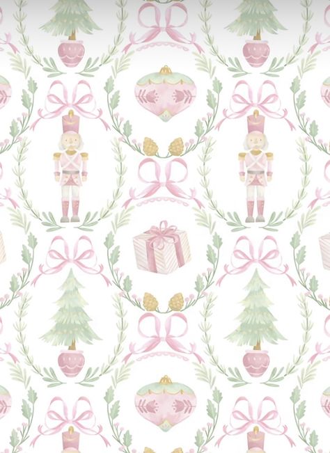 Wallpaper Backgrounds Ipad Christmas, Love Shack Fancy Wallpaper Christmas, Xmas Preppy Wallpaper, Cute Ipad Wallpaper Christmas, Cute Christmassy Wallpapers, Cute Nutcracker Wallpaper, Nutcracker Christmas Background, Christmas Background For Ipad, Love Shack Fancy Christmas Wallpaper