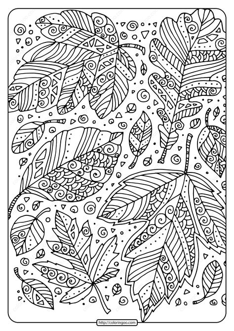 Free printable Zentangle Leaves adult coloring pages for kids of all ages. You can print or download them to color and offer them to your family and friends. #free #printable #autumn #zentangle #leaves #adult #mandala #coloring #page #book Free Zentangle Printables, Leaves Coloring Pages, Leaf Zentangle, Leave Coloring Pages, Autumn Colouring Pages, Fall Coloring Pages Free Printable, Leaf Coloring Page Free Printable, Fall Adult Coloring Pages, Autumn Coloring Pages For Kids