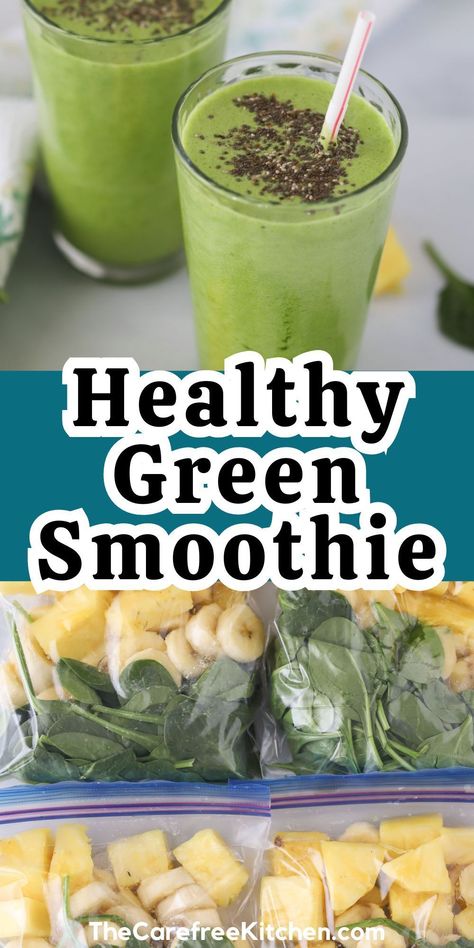 This green smoothie is your best bet for a fast and healthy meal replacement or snack. Loaded with greens and a touch of fruit, it's tasty and super nutritious! Boost your energy levels with this top-rated green smoothie recipe. Quick to make and brimming with benefits, it’s the perfect start to maintaining a healthy lifestyle! Green Smoothies That Taste Good, What To Add To Smoothies, Greens Smoothie Recipe Healthy, Heart Healthy Green Smoothie, Good Green Smoothies, Green Shakes Recipes, Best Greens For Smoothies, Healthy Green Smoothies Clean Eating, Smoothie Recipes Healthy Green