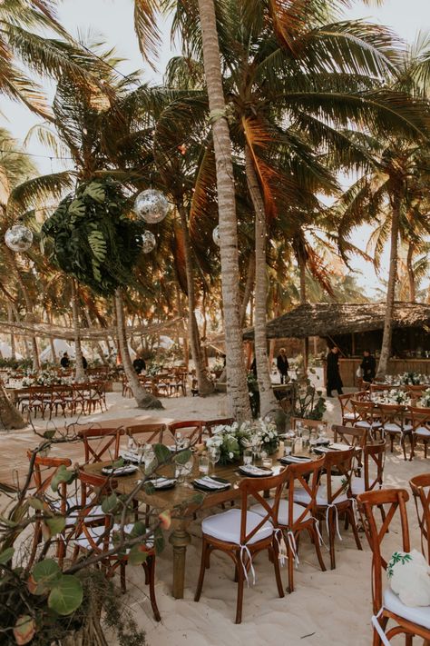 Tulum Wedding Bouquet, Acapulco Wedding Mexico, Bohemian Wedding Beach, Beach Destination Wedding Decor, Beach Wedding Tulum, Modern Boho Beach Wedding, Dreams Cancun Wedding, Boho Island Wedding, Tulum Mexico Wedding Venues