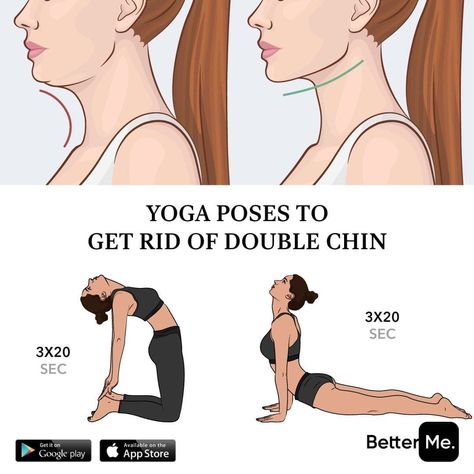 Fitness Tutorials 〽️’s Instagram profile post: “Get rid of that stubborn double chin once and for all 🙅‍♀️ #betterme #bettermeapp #weightloss #athomeworkout #workout #homeworkout…” Rid Of Double Chin, Face Fat Loss, Chin Exercises, Face Yoga, Double Chin, Yoga Sequences, Losing 10 Pounds, Quick Workout, Belly Fat