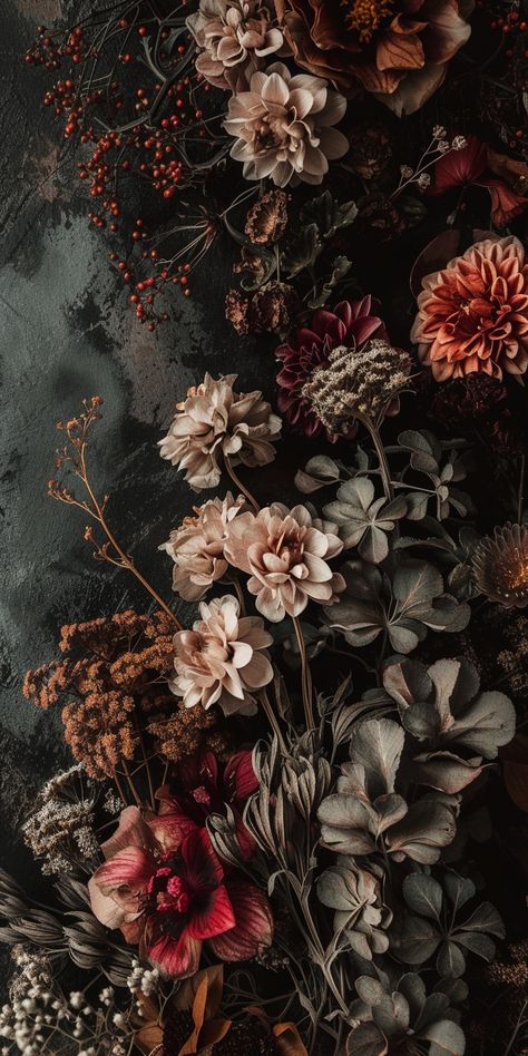 Dark Academia Phone Wallpaper, Dark Academia Iphone Wallpaper, Moody Wallpaper, Dark Academia Wallpaper, Vintage Flowers Wallpaper, Academia Wallpaper, Dark Flowers, Jolie Photo, Pretty Wallpapers Backgrounds