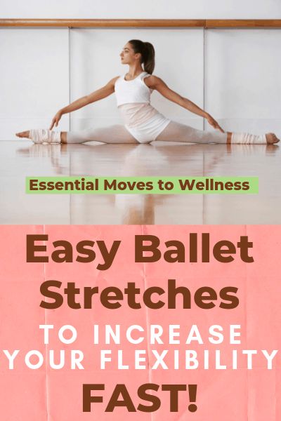 Super Easy Ballet Stretches You Can Do Every Day to Increase Flexibility How To Increase Flexibility For Dance, Pointe Shoe Exercises For Beginners, Increase Flexibility Stretches, Increase Flexibility Beginners, Flexibility Stretches For Dancers, Dancer Flexibility Stretches, Ballet Steps For Beginners, Ballet Checklist, Dancer Stretches Flexibility