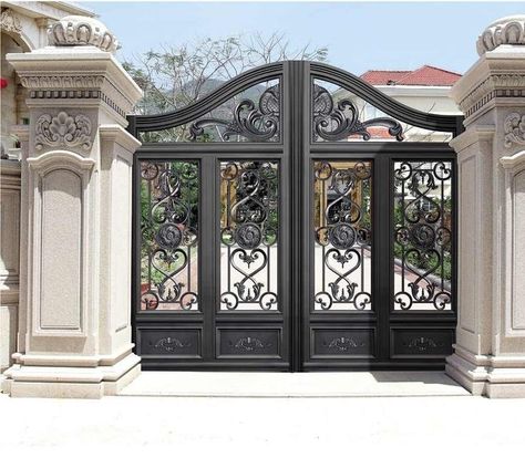 #home #decoration #maingatedesign #maindoordesign #steelgatedesign #irongatedesign modern gate design,main gate design,steel gate design,gate design ideas,design,main gate design ideas,gate design,front gate design ideas,main gate designs,front gate design Modern Main Gate Designs, Garden Gate Design, Compound Wall Design, Home Gate Design, Gate Wall Design, Modern Gate, Aluminium Gates, Gate Designs, Pillar Design