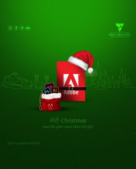 Creative Christmas Poster Graphic Design, Christmas Ad Creative, New Year Ads Advertising, Merry Christmas Creative Poster, Christmas Creatives For Social Media, Creative Christmas Poster Design, Christmas Creatives Ads, Christmas Creative Ads Marketing, Merry Christmas Social Media Post