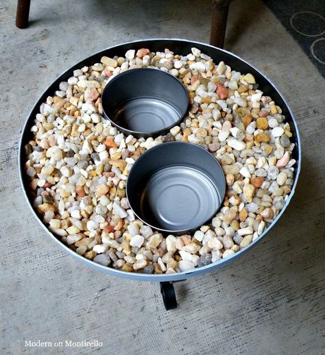 Upcycled Fire Pit, Table Top Fire Bowl, Cleaning Cast Iron Pans, Cleaning Cast Iron, Button Moon, Mini Fire Pit, Tabletop Fire Bowl, Mini Grill, Diy Wood Stove