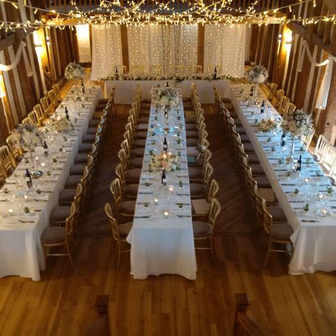 Long Party Tables, Top Table Layout Wedding, Tented Wedding Table Layout, Table Reception Wedding, Wedding Tables Lay Out, Reception Table Layout For 100, Seating For 100 People Wedding, Wedding Table Long Layout, Rectangular Wedding Table Layout