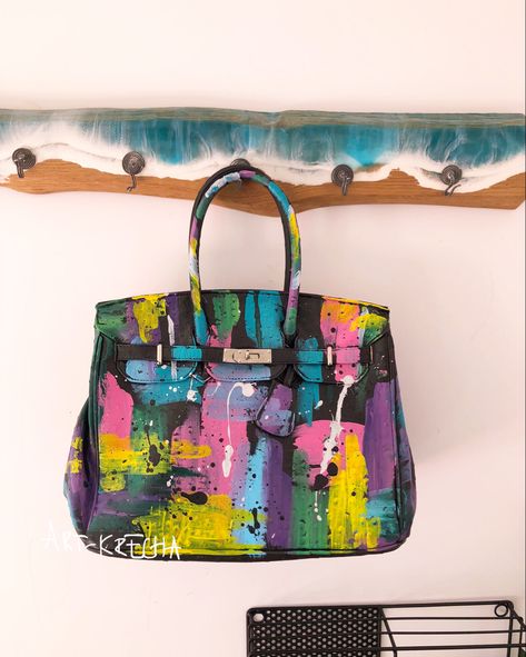 Graffiti Bags Handbags, Painted Handbags, Handpainted Shoes, Hand Painted Leather Bag, Painted Leather Bag, Fashion Abstract, Painted Handbag, Painted Purse, Pattern Draping