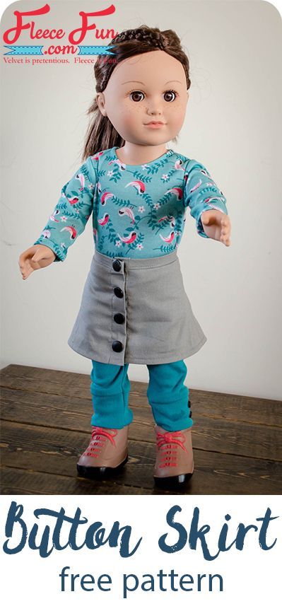 American Girl Outfits, Trendy Sewing Projects, Trendy Sewing Patterns, American Girl Patterns, American Girl Doll Patterns, American Girl Doll Clothes Patterns, Dolls Clothes Diy, Sewing Doll Clothes, Skirt Tutorial