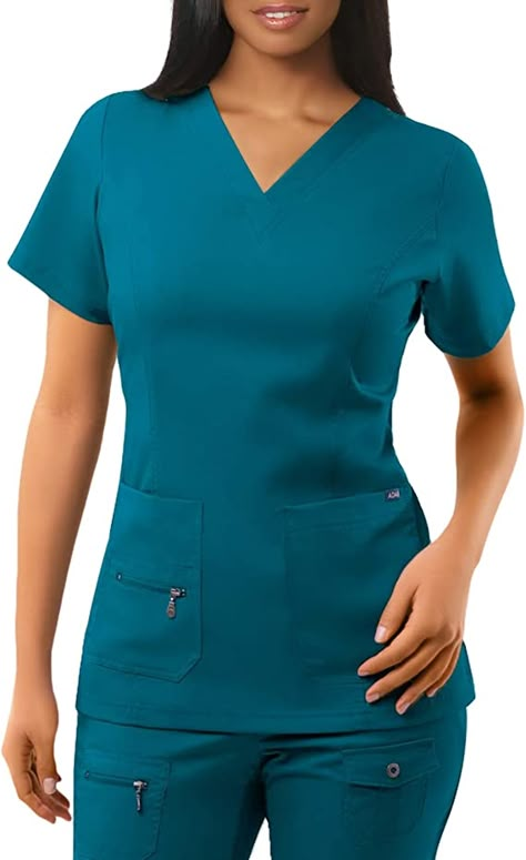 Fancy Scrubs Uniform, Stylish Scrubs For Women Plus Size, Medical Scrubs Women, Fashion Scrubs For Women, Women Scrubs Uniform, Scrubs Design For Women, Scrub Style Medical, Scrub Style Fashion, Nurses Scrubs Uniform