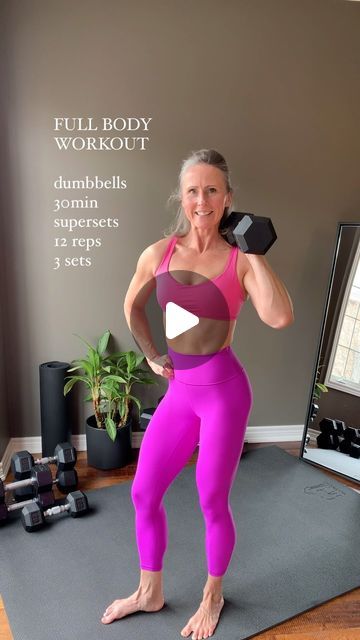 48K views · 5.9K likes | Cheryl Coulombe • LIFT WITH CEE on Instagram: "FULL BODY DUMBBELL WORKOUT   Build muscle with this pure bodybuilding workout routine.  💪🏻♥️  #dumbbells #fullbodyworkout #muscle #musculação #bodybuilding #musclebuilding #workoutsforwomen #gymworkoutsforwomen #homeworkoutsforwomen" Bodybuilding At Home For Women, Weight Lifting Women Beginners, Dumbbell Full Body Workout At Home, Full Body Workout Dumbell Women, Full Body With Dumbbells, Full Body Lifting Workout, Full Body Dumbbell Workout At Home, Full Body Compound Dumbbell Workout, Workout Schedule Dumbell