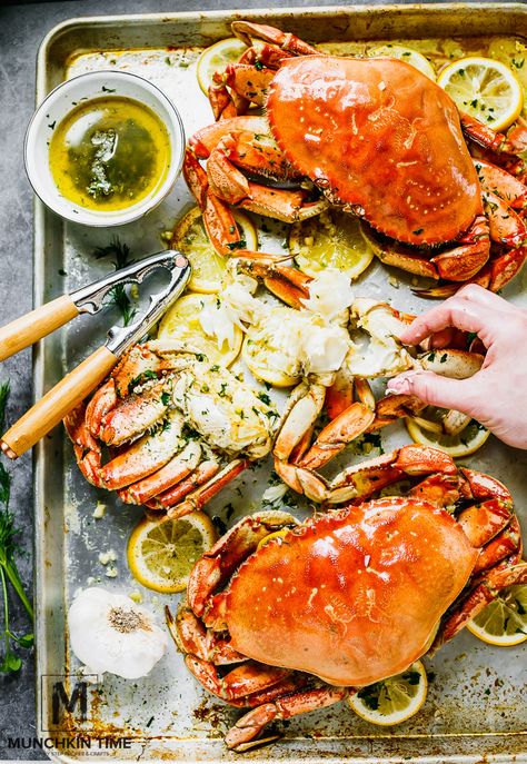 How To Cook Dungeness Crab, Whole Dungeness Crab Recipes, Whole Crab Recipes, Crab Sauce Recipe, Cooking Dungeness Crab, Crab Recipes Easy, Dungeness Crab Legs, Dungeness Crab Recipes, Crab Sauce