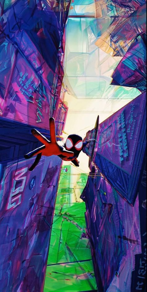 Across The Spider Verse Wallpaper, Spider Verse Wallpaper, Miles Spiderman, Image Spiderman, Best Wallpaper Hd, Miles Morales Spiderman, Across The Spider Verse, Spider Art, Spiderman Artwork