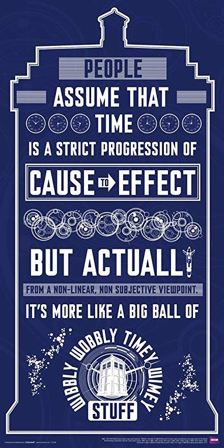 AmazonSmile: Culturenik Doctor Who Wibbly Wobbly Timey Wimey Quote Tardis Blue Illustration Sci Fi British TV Television Show Print (Unframed 12x24 Poster): Posters & Prints Film Memes, Doctor Who Poster, Doctor Who Wallpaper, Tardis Blue, Doctor Who Quotes, The Tardis, Doctor Who Art, Doctor Who Tardis, Wibbly Wobbly Timey Wimey Stuff