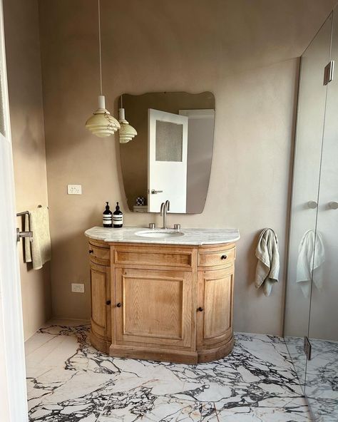 Get lost in the luxurious beauty of Foggia Arabescato marble look tile in this stunning bathroom by @theloveshack.kyneton. The elegant veining elevates the space to a new level of sophistication.

#perinitiles #perinistyle #tilesonline #interiordesign #marblelooktiles #arabescato #arabescatolook #stonelooktiles #porcelaintiles #bathroomtiles #luxurytiles Arabescato Bathroom, Arabescato Marble, Stunning Bathrooms, Marble Look Tile, Bathroom Tiles, Porcelain Tile, Tile Bathroom, The Space, Tile