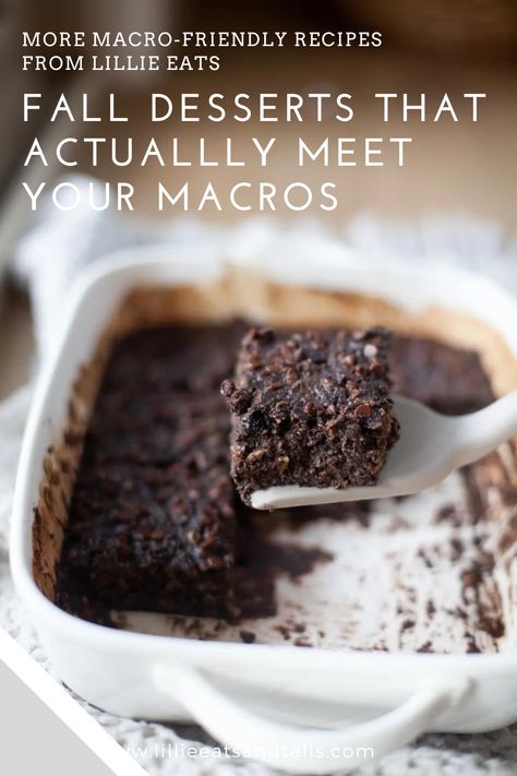 Check out this list of fall desserts that will actually fit into your macros. Macro Friendly Fall Desserts, Macros Dessert Recipes, Macro Friendly Baking, Macro Friendly Sweet Treats, Macro Friendly Fall Recipes, Macro Dessert Recipes, Macro Friendly Dessert, Macro Friendly Desserts, High Fibre Desserts