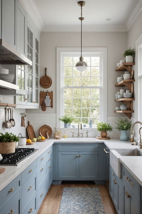 20 Galley Kitchen Ideas – The Dear Lab Cute Galley Kitchens, Half Galley Kitchen, Galley Farmhouse Kitchen Ideas, Cottage Galley Kitchen Small, Galley Kitchen Paint Ideas, Ikea Kitchen Galley, Kitchen Ideas For Galley Kitchen, Kitchen Remodel Narrow Layout, Galley Kitchen Painted Cabinets