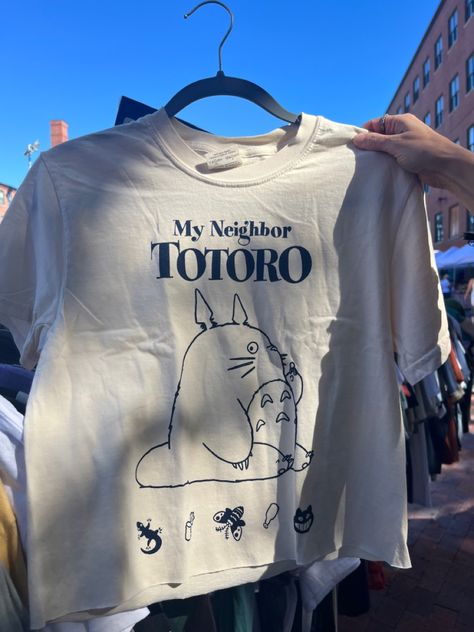 My Neighbor Totoro Clothes, Studio Ghibli Things, Ghibli Tshirt, Totoro Tshirt, Ghibli Shirt, Studio Ghibli Shirt, Totoro Shirt, Totoro T Shirt, Aesthetic Tshirt