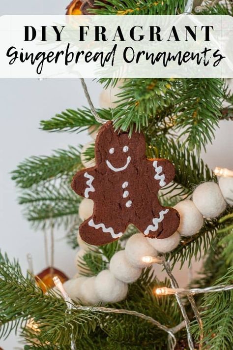 Cinnamon Xmas Ornaments, No Bake Gingerbread Ornaments, Cinnamon Dough Gingerbread House, Diy Ginger Bread Ornaments, Gingerbread Tree Ornaments Diy, Ginger Bread Ornaments Diy, Cinnamon Gingerbread Ornaments, Cinnamon Cutout Ornaments, Applesauce Gingerbread Ornaments