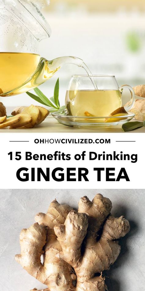 Benefits Of Ginger Tea, Benefits Of Drinking Ginger, Ginger Tea Benefits, Hot Tea Recipes, Tea For Digestion, Ginger Tea Recipe, Benefits Of Ginger, Tea Remedies, Tea Drink Recipes