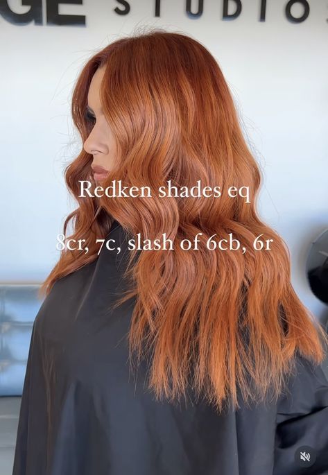 Copper Redken Shades Eq Formulas, Copper Vs Red Hair, Redken Shades Eq Formulas Copper Blonde, Redken Orange Formula, Red Hair Level Chart, Ginger Redken Formula, Cooper Shades Eq Formula, Redken Golden Copper Formula, Ginger Copper Hair Formula